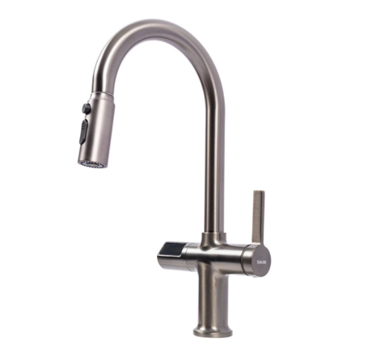 Смеситель кухонный Valeso сенсорный выключатель с датчиком температуры (NSC087) Смеситель кухонный Valeso сенсорный выключатель с датчиком температуры (NSC087)