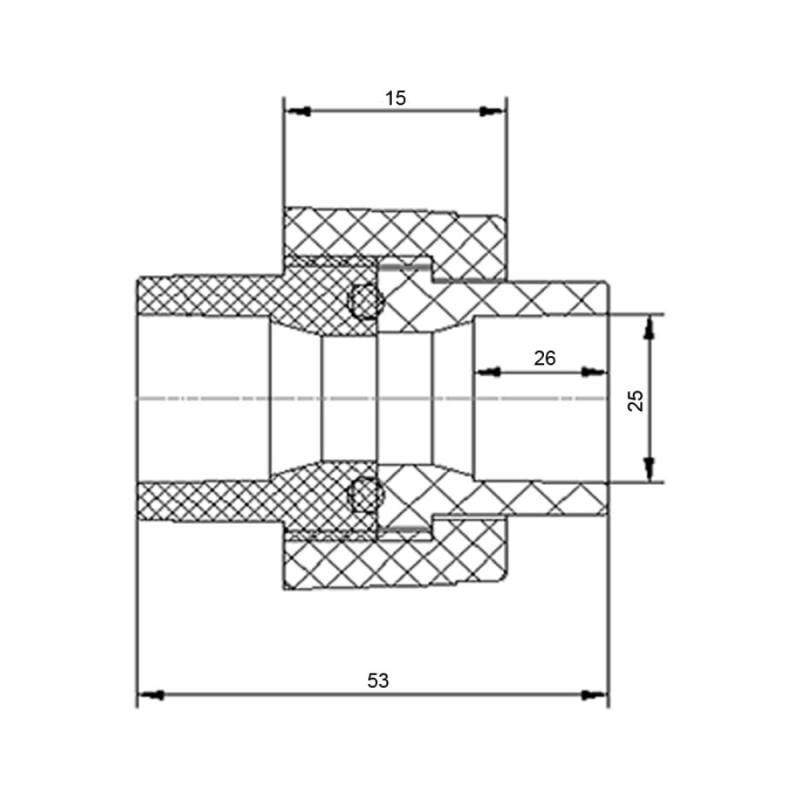 Муфта PPR Blue Ocean універсальна 25 мм (FRRS00006436) - фото 2 Муфта PPR Blue Ocean універсальна 25 мм (FRRS00006436) - фото 2
