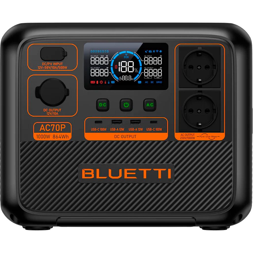 Зарядная станция BLUETTI Portable AC70P 1000W (106003)