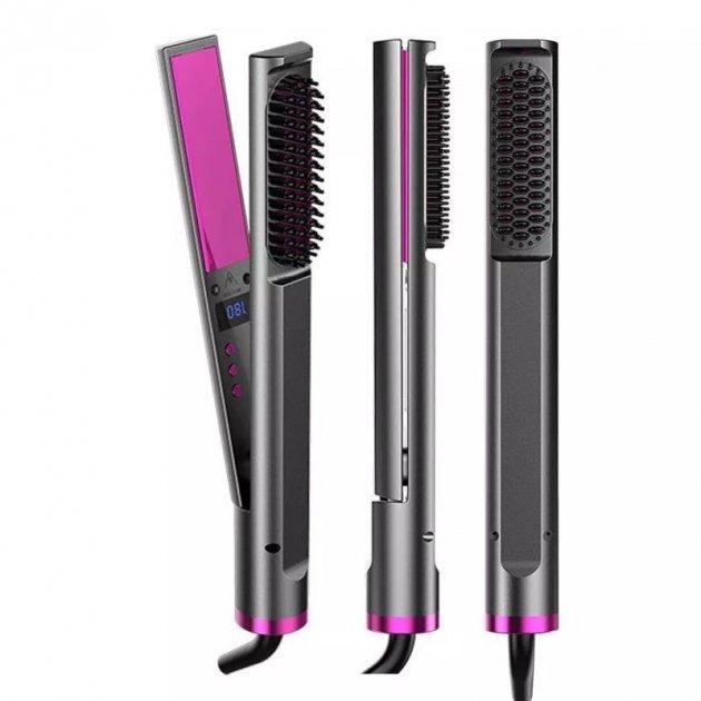 Выравниватель керамический Hair Straightener 3в1 для укладки волос Серый (107А) - фото 4