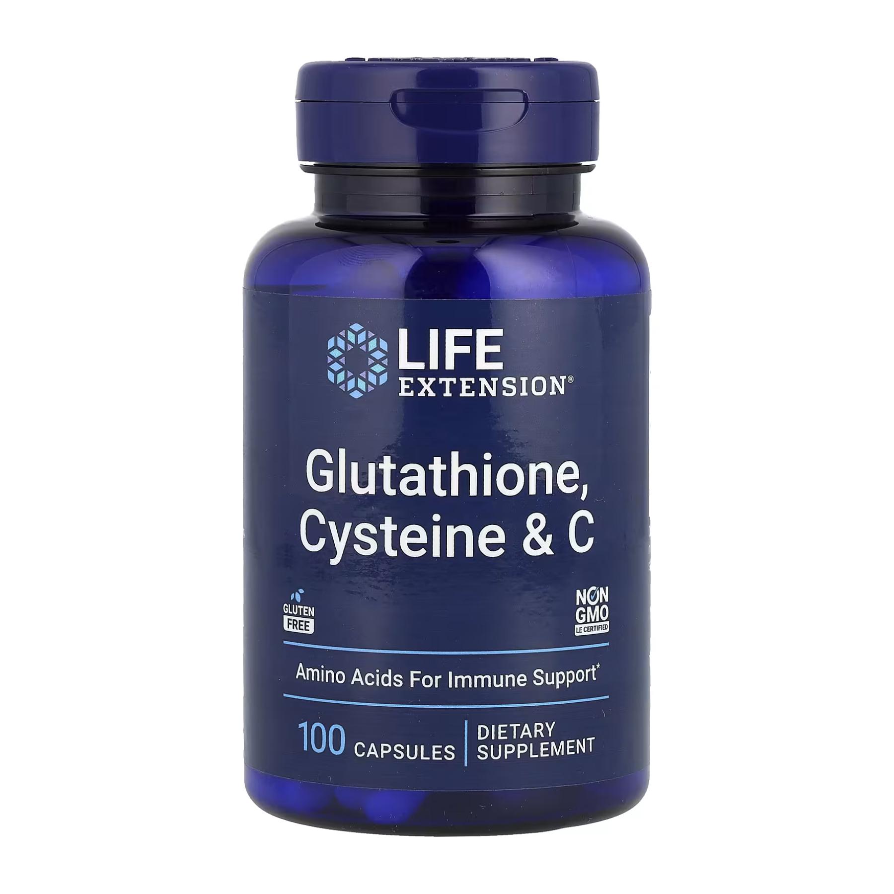 Натуральная добавка Glutathione Cysteine & C 100 caps (2023-10-3876)