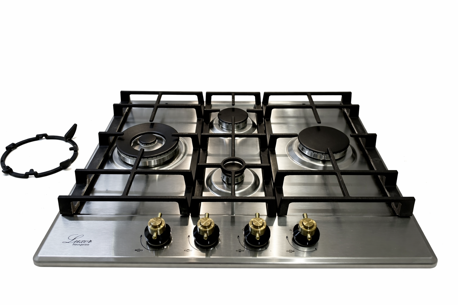 Варильна поверхня газова Luxor Bronze Turbo Wok Italy SS 60 Retro з чугунною Wok Варильна поверхня газова Luxor Bronze Turbo Wok Italy SS 60 Retro з чугунною Wok
