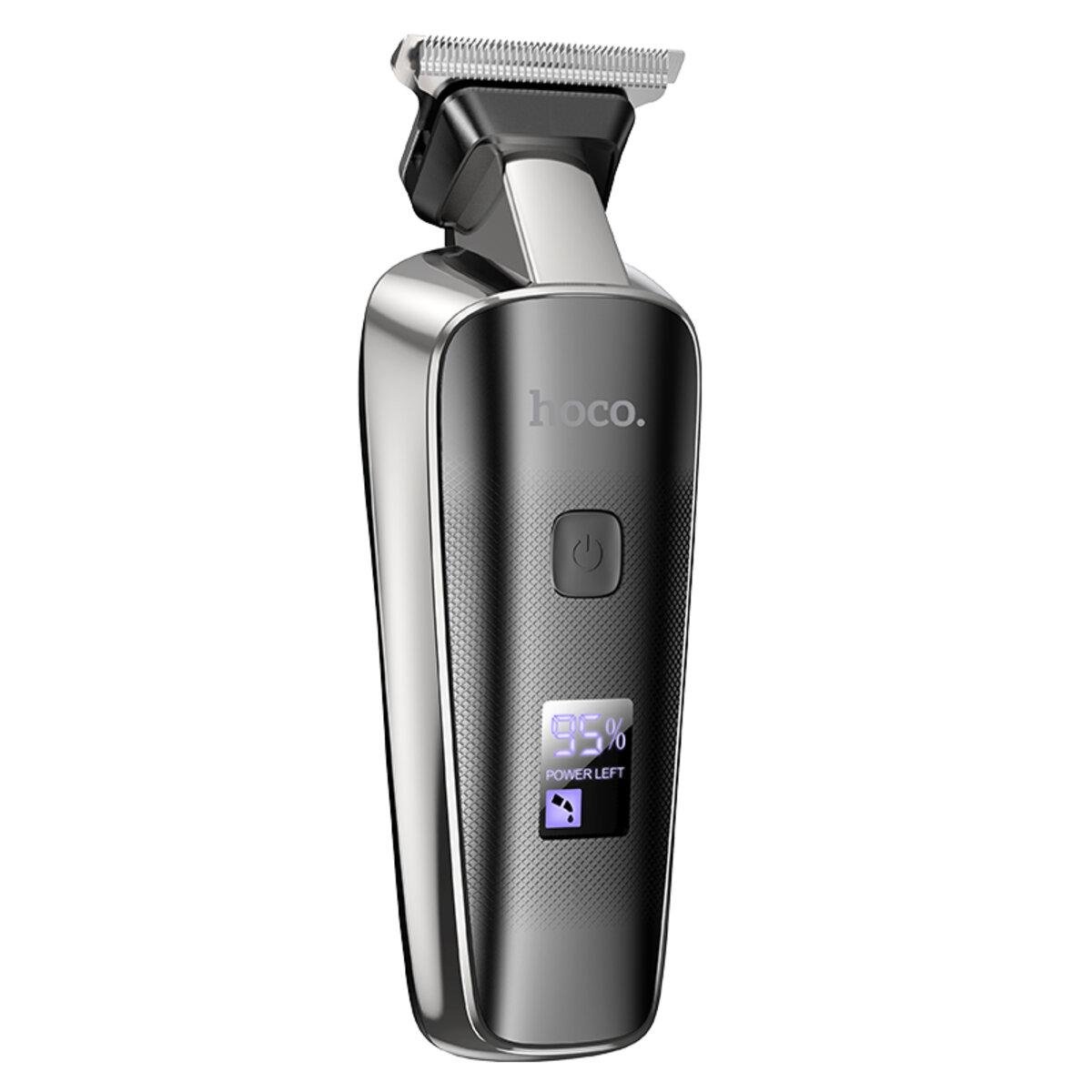 Машинка для стрижки Hoco HP23 Diamond engraving electric hair clipper 600mAh Black (6942007623773)