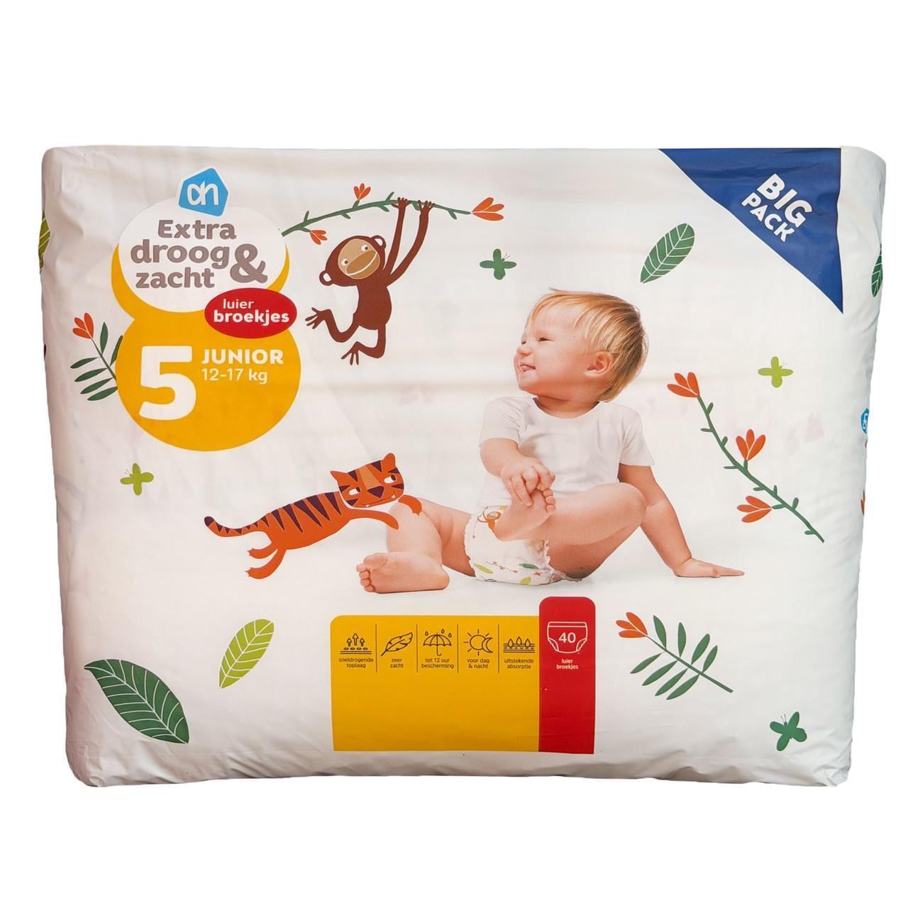 Підгузки-трусики дитячі Albert Heijn AH Junior 5 12-17 кг 40 шт. (id_15134) Підгузки-трусики дитячі Albert Heijn AH Junior 5 12-17 кг 40 шт. (id_15134)