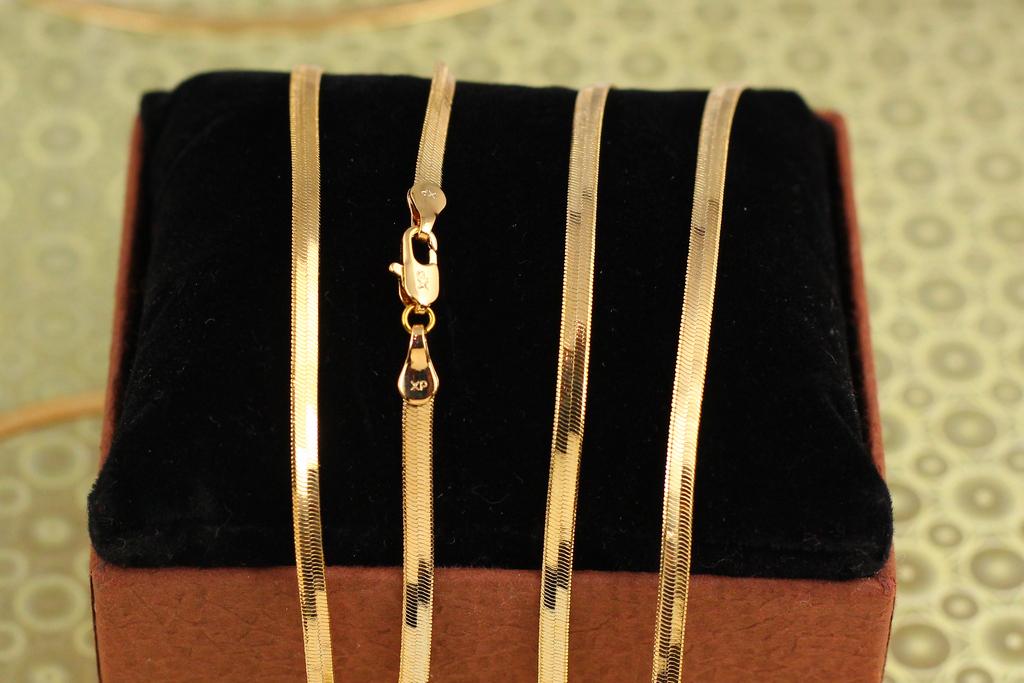 Цепь Xuping Jewelry Снейк 45 см 3 мм Золотистый (34423148)