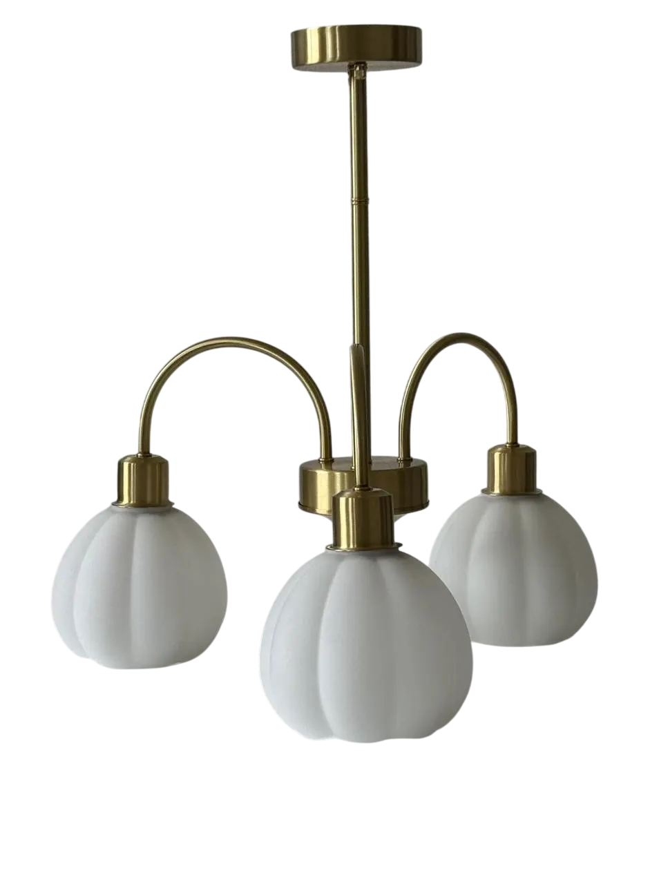 Люстра светодиодная Тюльпан 5000 на 3 плафона Золотистый (66f46b9b433676185f128fc8)