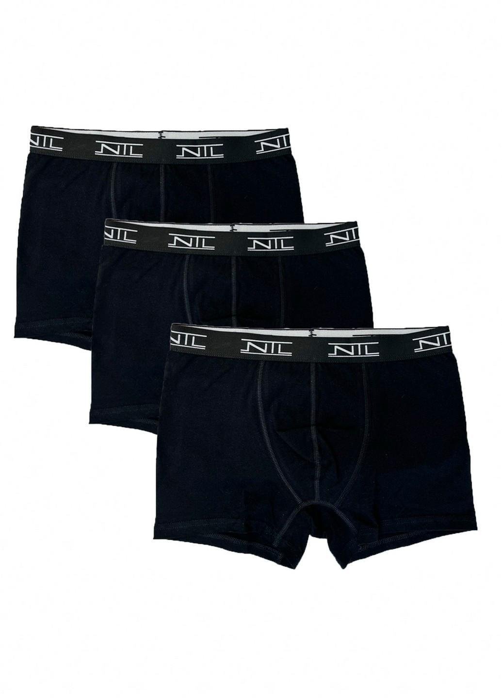 Сет мужских трусов Наталюкс M 3 шт. Черный (4117053290923)