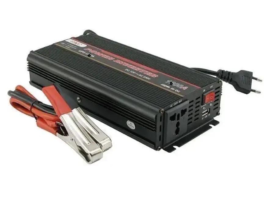 Автомобильный инвертор UKC ZK101 с зарядкой 12V-220V 1800W AC/DC UPS (3-1-08444)