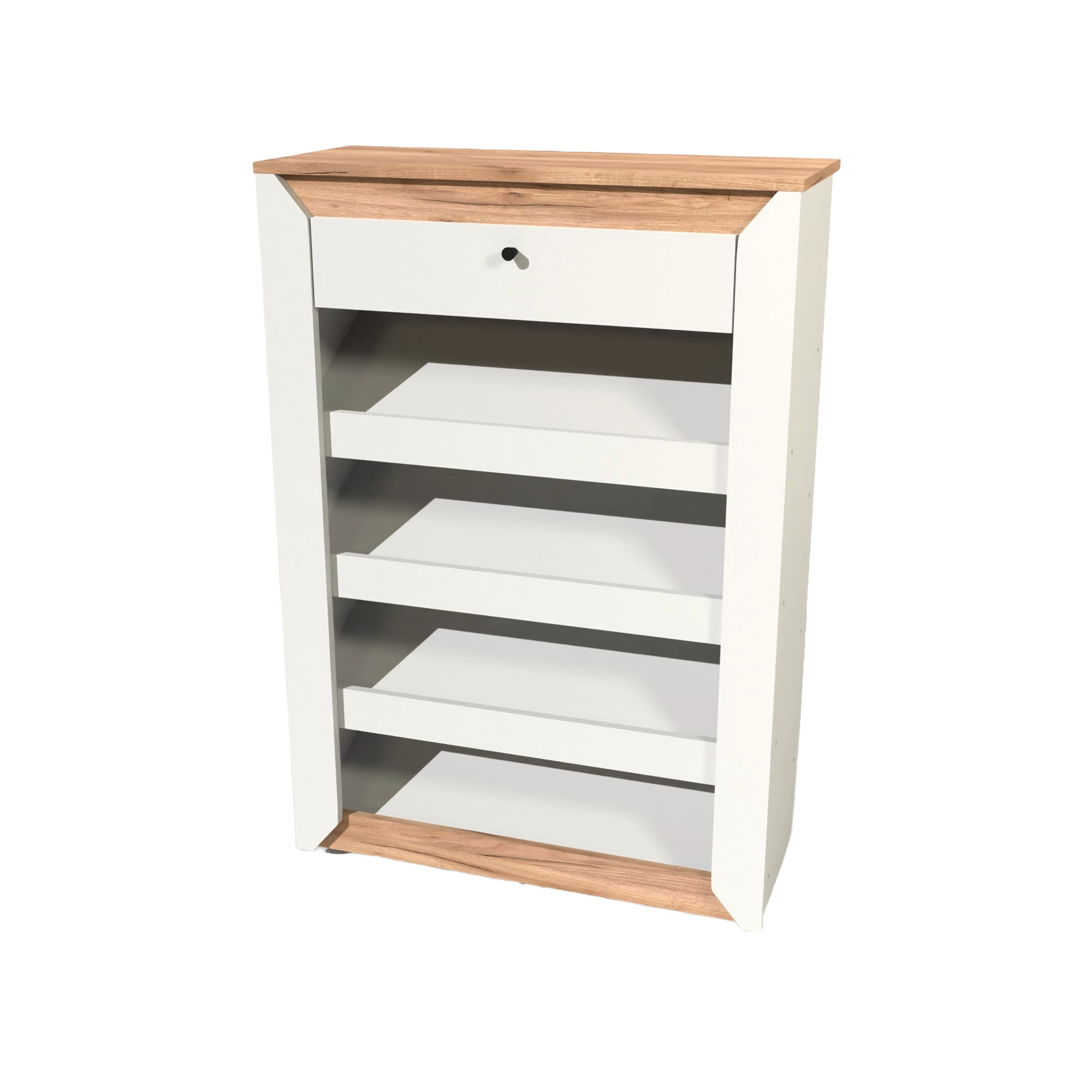 Тумба під взуття Everest Нордік 800 800х323х1128 мм Дуб крафт золотий/Білий (11178) - фото 1 Тумба під взуття Everest Нордік 800 800х323х1128 мм Дуб крафт золотий/Білий (11178) - фото 1