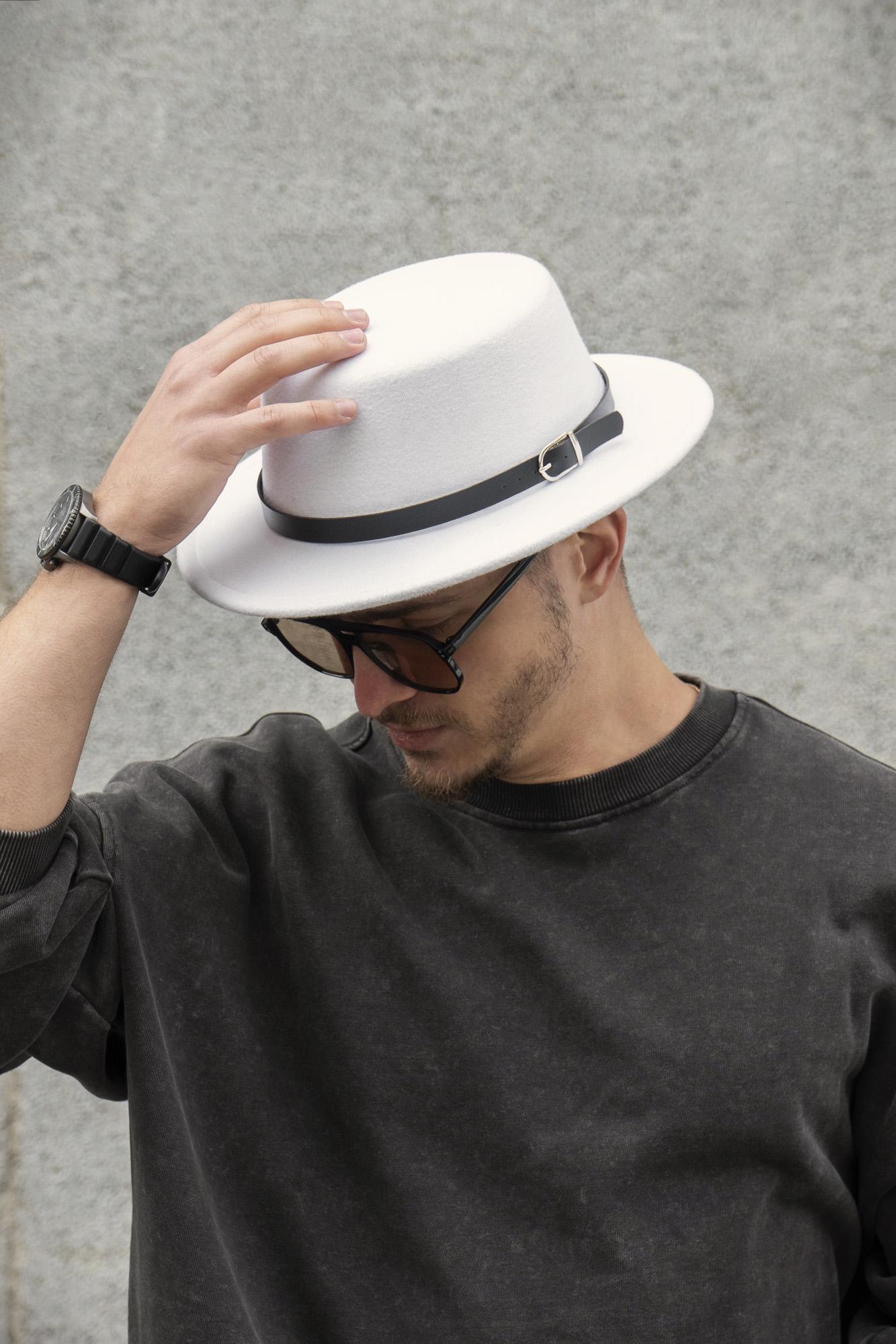 Шляпа мужская Without Walter с ремешком White (8049712)