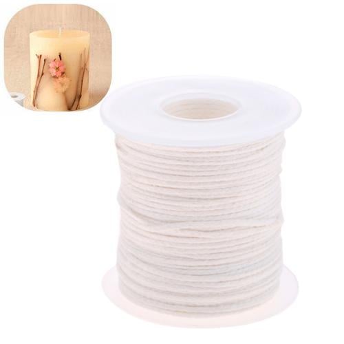 Гніт для свічок бавовняний на котушці 60м плетений 24-шаровий White (676981) - фото 2