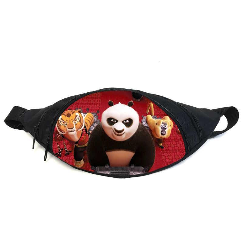 Поясна сумка-бананка Cappuchino toys Панда Кунг-фу GBP020 Чорний (2052694388)