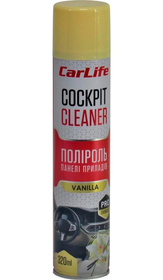Полироль для пластика CarLife Cockpit Cleaner Vanilla 320 мл (CF321) Полироль для пластика CarLife Cockpit Cleaner Vanilla 320 мл (CF321)