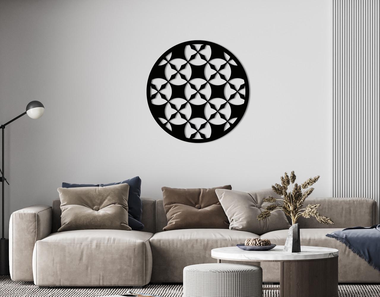 Декоративное панно на стену Upwood Decor Circle-056 09 30х30 см Black (1579546296)