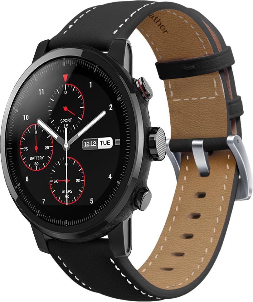 Ремешок кожаный Folsa для Amazfit Stratos Black (31552-2B)