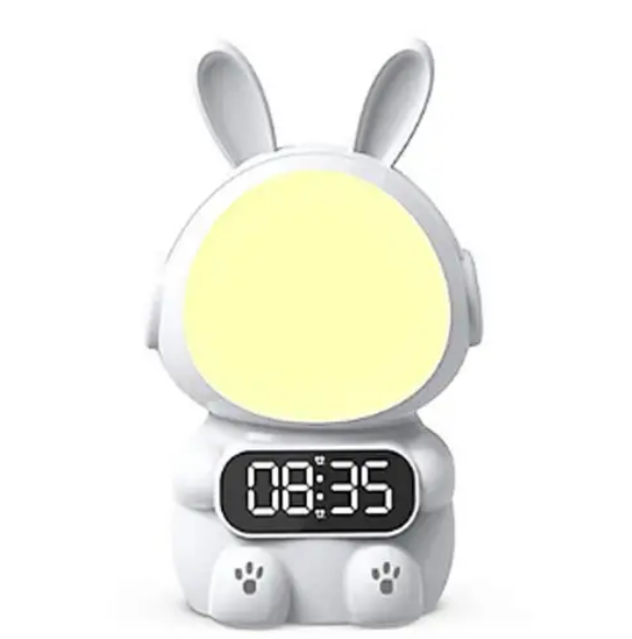 Часы детские с будильником Кролик Rabbit clock with LIGHT Белый (2127637) Часы детские с будильником Кролик Rabbit clock with LIGHT Белый (2127637)
