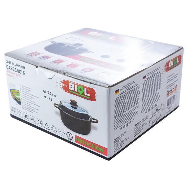 Каструля Биол Induction Granite Brown зі скляною кришкою та індукційним дном 3 л Коричневий (K303IC) - фото 3 Каструля Биол Induction Granite Brown зі скляною кришкою та індукційним дном 3 л Коричневий (K303IC) - фото 3