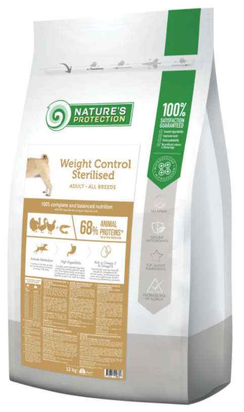 Корм для собак Nature's Protection Weight Control Sterilised all breeds 4 кг - фото 2