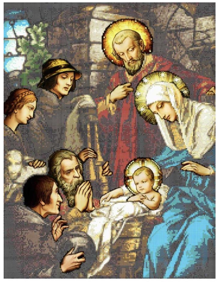 Схема для вышивки бисером Рождество ЗПО-011 (1554502177)