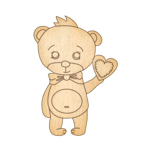 Заготовка з фанери №71 Ведмедик-2 (5601)