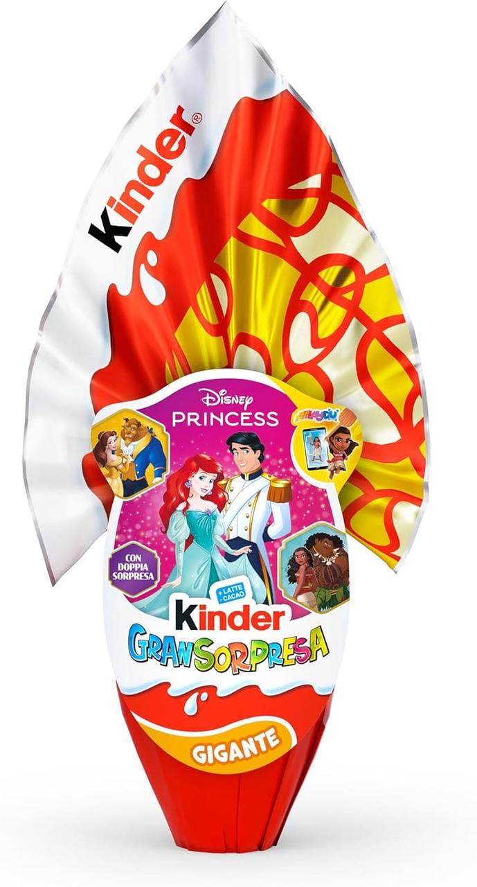 Шоколадне яйце Kinder GranSorpresa Gigante Disney Princess 320 г (1822726557)