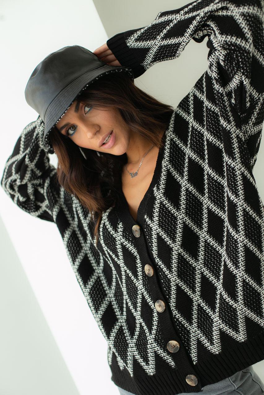 Кардиган вязаный Fame S Черный (9528518) - фото 5 Кардиган вязаный Fame S Черный (9528518) - фото 5