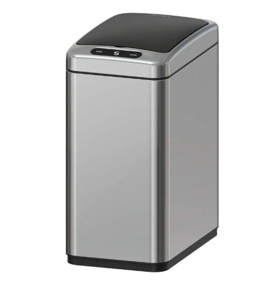 Ведро для мусора KOER TC-020408-02 сенсорное прямоугольное 8 л Нержавеющая сталь (KR5588)