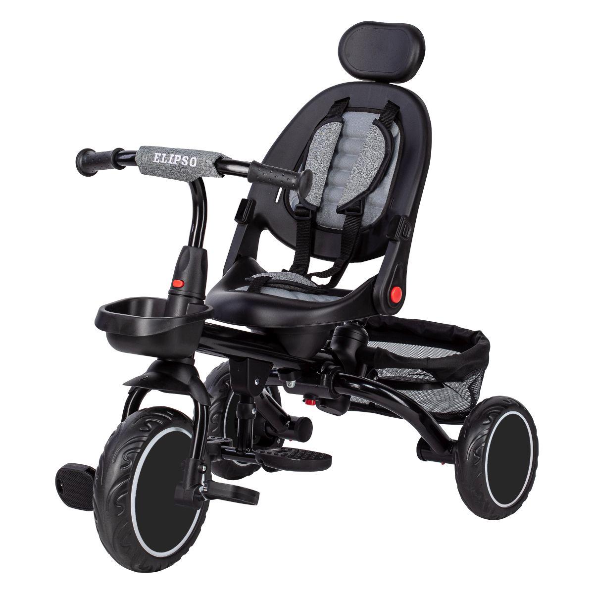 Велосипед дитячий триколісний Free2Move ELIPSO Black/Grey - фото 2