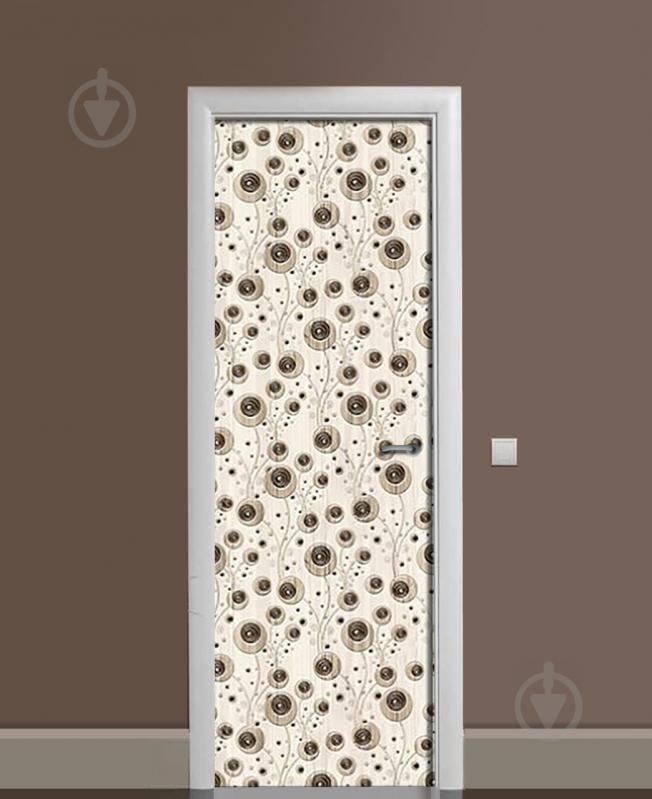 Наклейка на дверь Zatarga «Ягодный вензель» 650х2000 мм виниловая 3Д наклейка декор самоклеящаяся