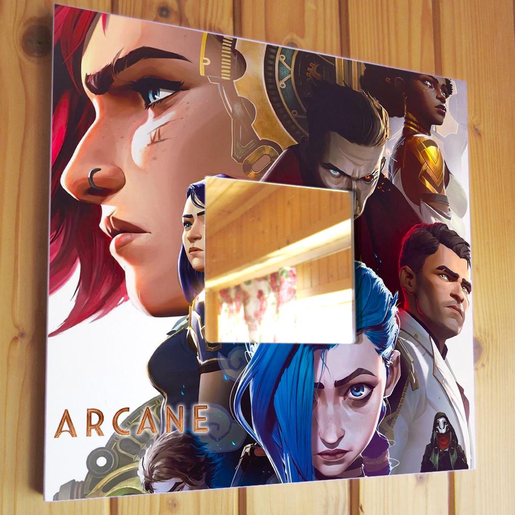 Зеркало декоративное Мультфильм ''Arcane'' 260х260 мм (M04505)