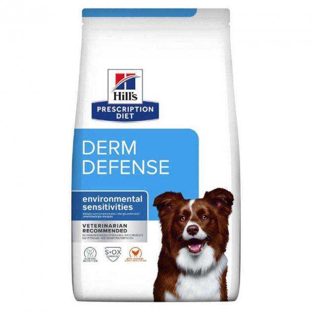 Корм сухой Hill's Prescription Diet Canine Derm Defense противовоспалительный при дерматитах и заболеваниях кожи 1,5 кг (052742044286)