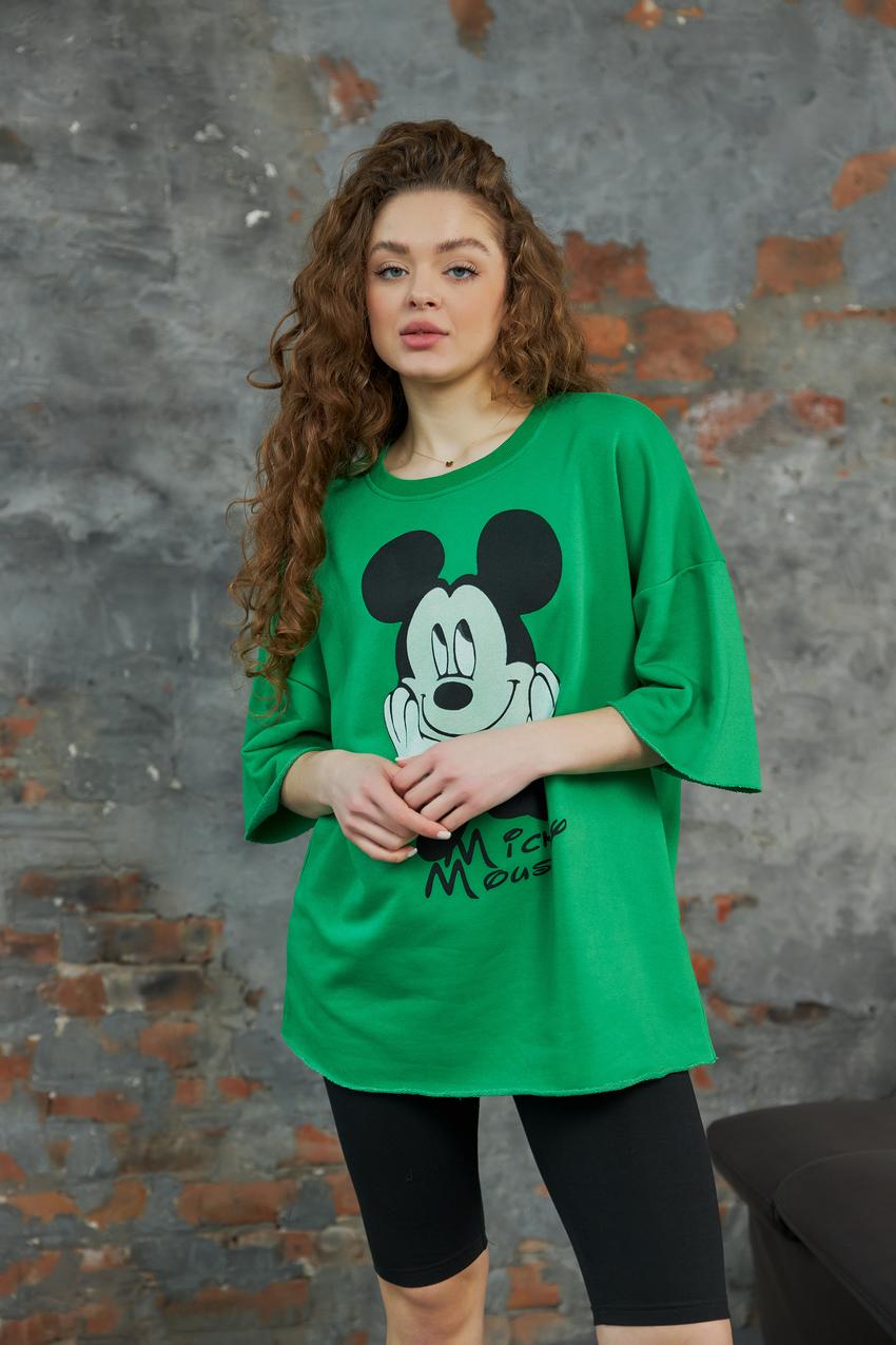 Футболка женская М88.3 3-х нить XXL Зеленый (725-1-64)