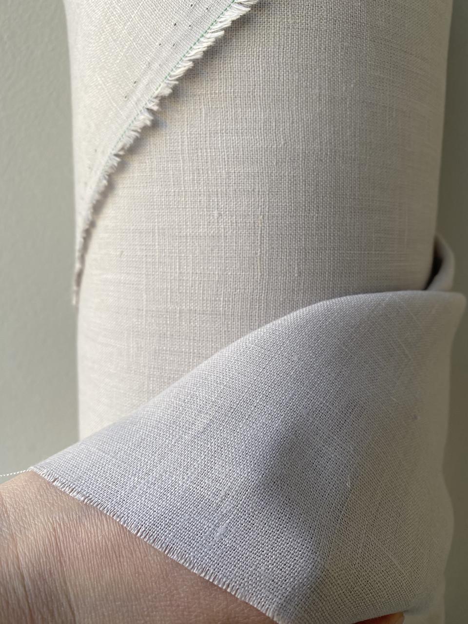 Ткань костюмная LINEN PLUS 100% лен 143 см 530 Светло-серый - фото 7