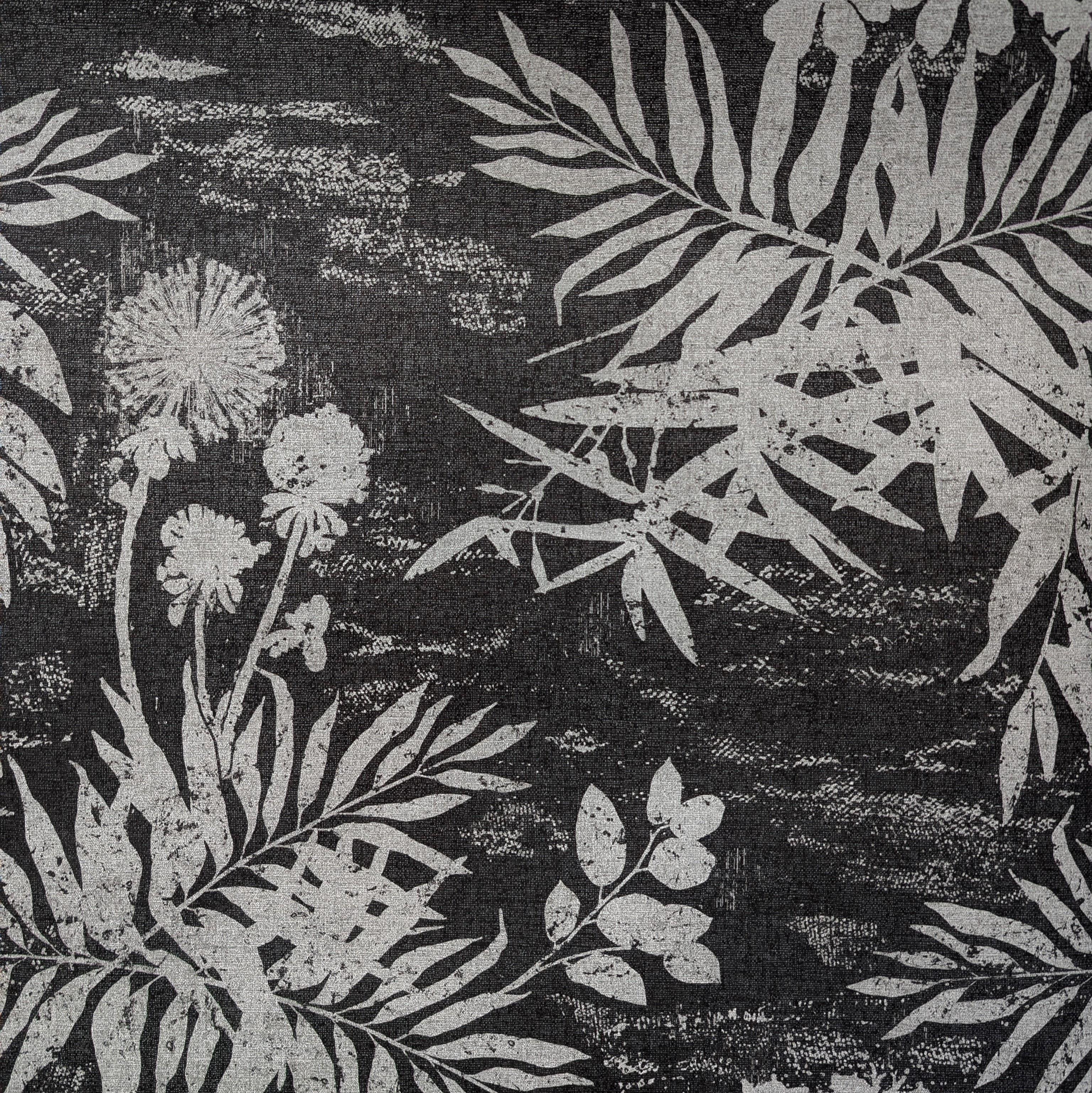 Обои флизелиновые Eijffinger Lino Листья Серый (379035n)