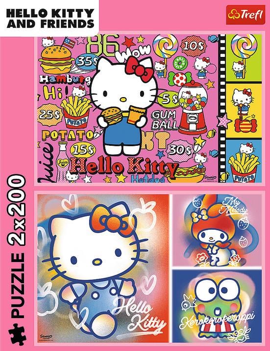 Пазл Trefl Хэллоу Китти: Китти и друзья 2х200 эл. - фото 2