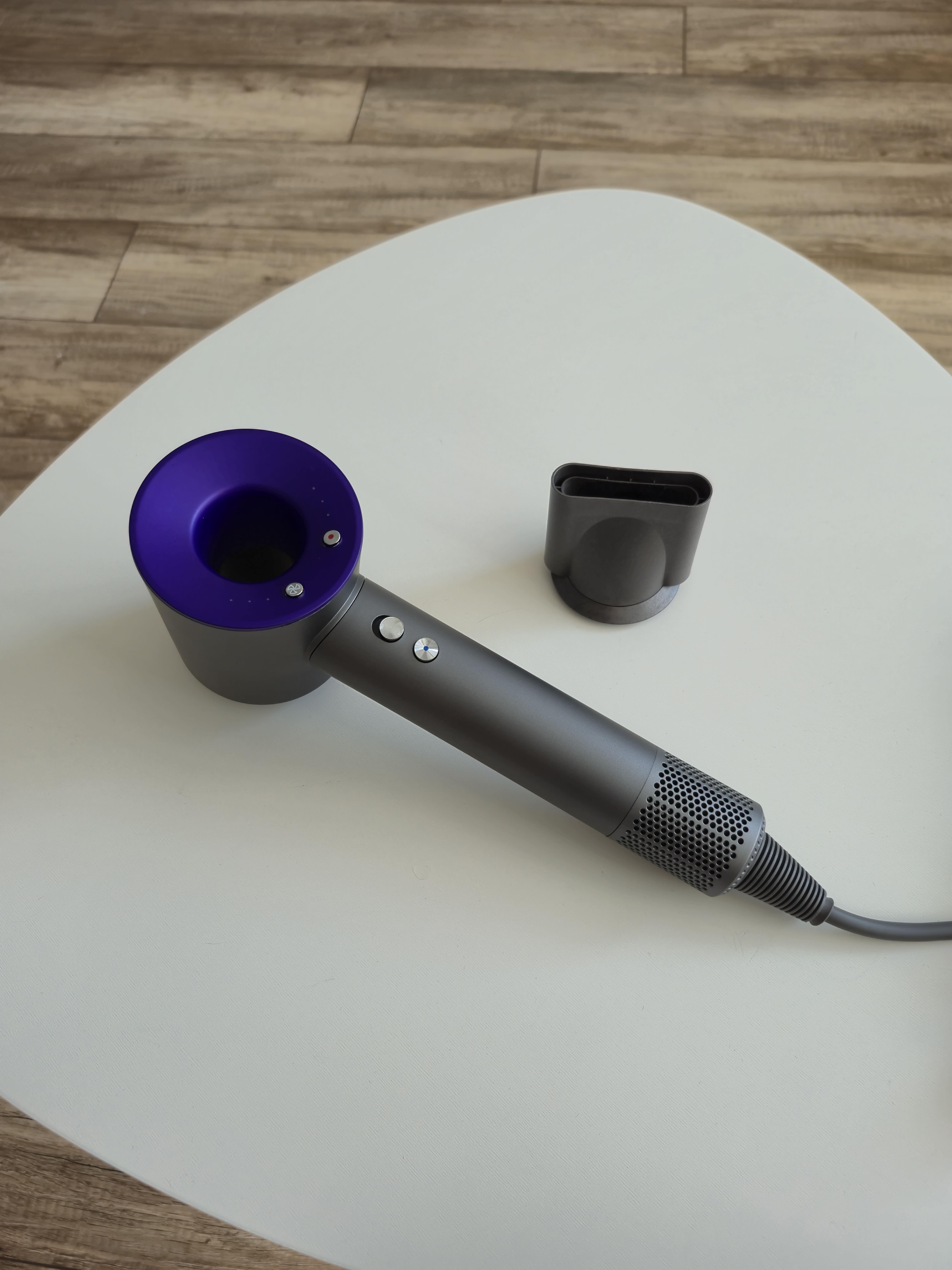 Фен для волосся Super Hair Dryer 1 насадка 1600 Вт Сірий з синім (10012)