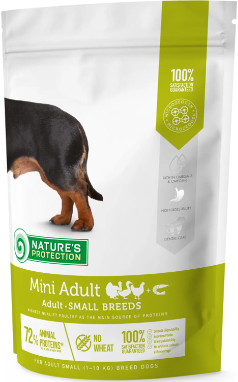 Корм сухой Mini Small Breeds для взрослых собак малых пород 500 г (NPS45730)