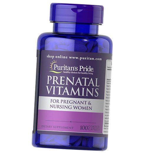 Пренатальні вітаміни, Prenatal Vitamins, Puritan's Pride 100 капс. (36367102)