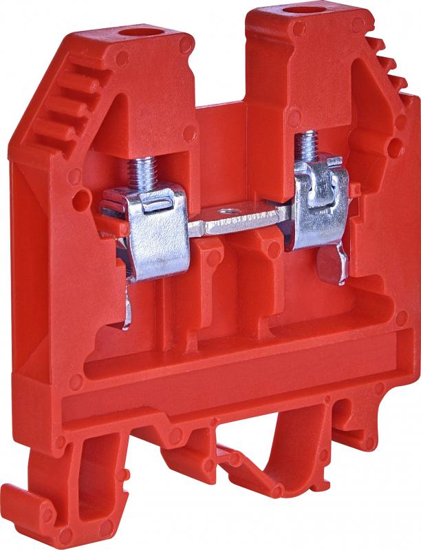 Клема гвинтова набірна ETI VS 6 PA+ 41А 6 мм2 х 55х8х56 мм Червоний (3901070)