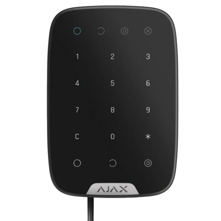 Клавіатура сенсорна Ajax Keypad Fibra дротова Black (99-00011040) Клавіатура сенсорна Ajax Keypad Fibra дротова Black (99-00011040)