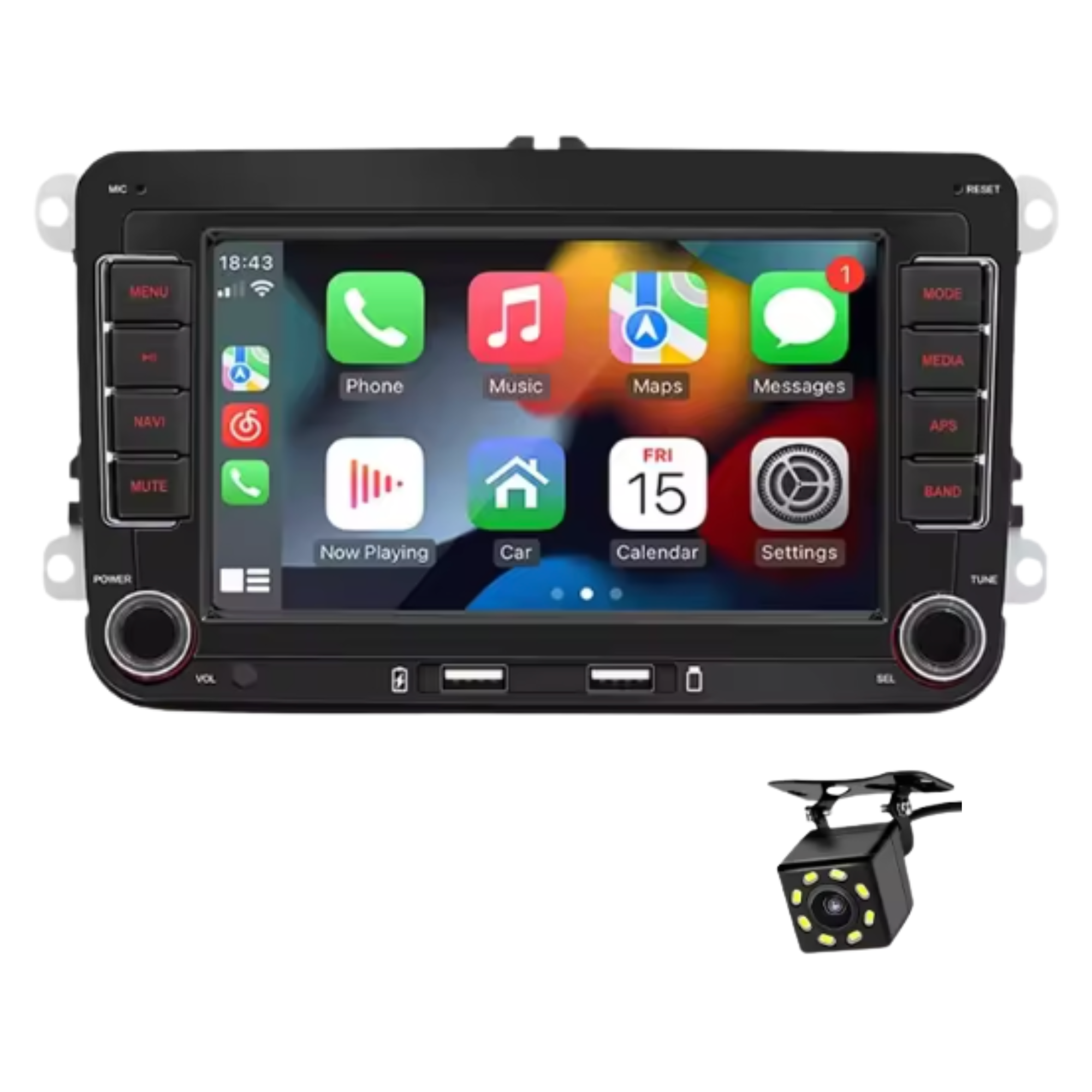 Автомагнитола штатная Android 2Din с камерой заднего вида для Volkswagen/Skoda/Seat 2/32GB 4 ядра Android Auto/CarPlay