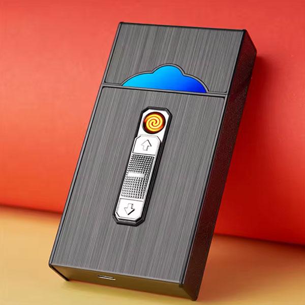 Портсигар с электрической зажигалкой для тонких изделий (id_2115)