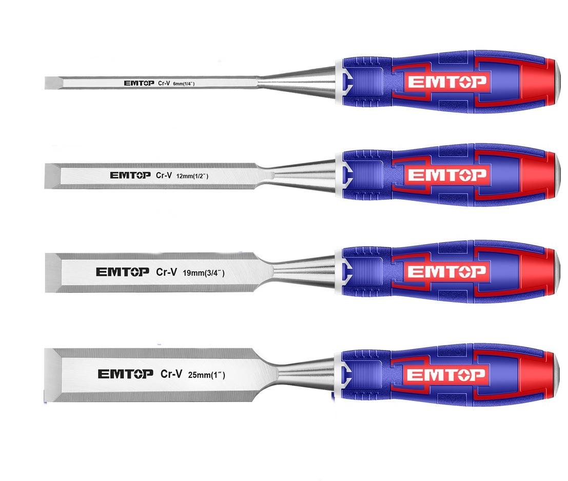 Набор стамесок EMTOP EWCT0401 4 шт.