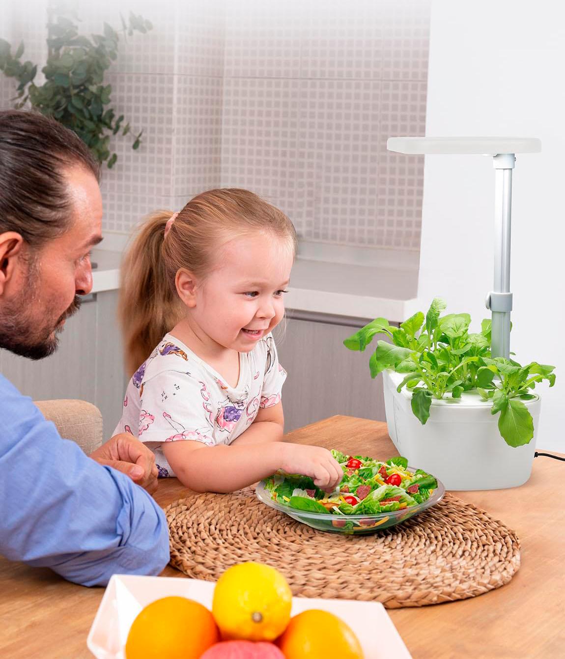 Система гідропонічного вирощування 12-місна GOLUMUP із регульованою висотою та світлодіодним контролем світла з автоматичним таймером 50 см Білий - фото 14