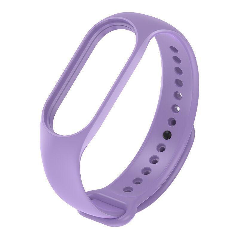 Ремешок MRK для фитнес браслета Xiaomi Mi Band 7 силиконовый Светло-фиолетовый (18)