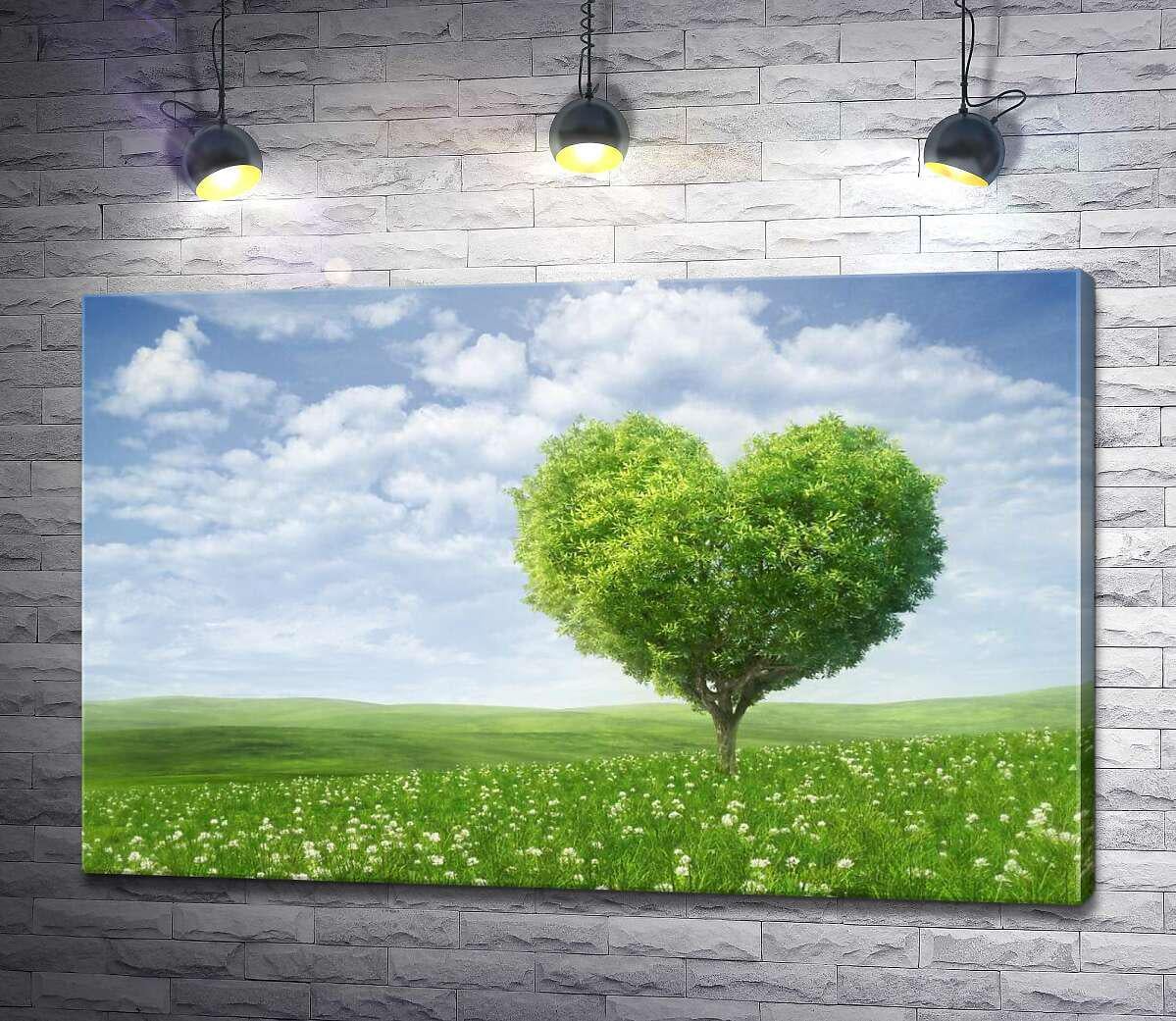 Картина ArtPoster Дерево у формі серця на весняному лузі 100x65 см Модуль №1 (004210) Картина ArtPoster Дерево у формі серця на весняному лузі 100x65 см Модуль №1 (004210)