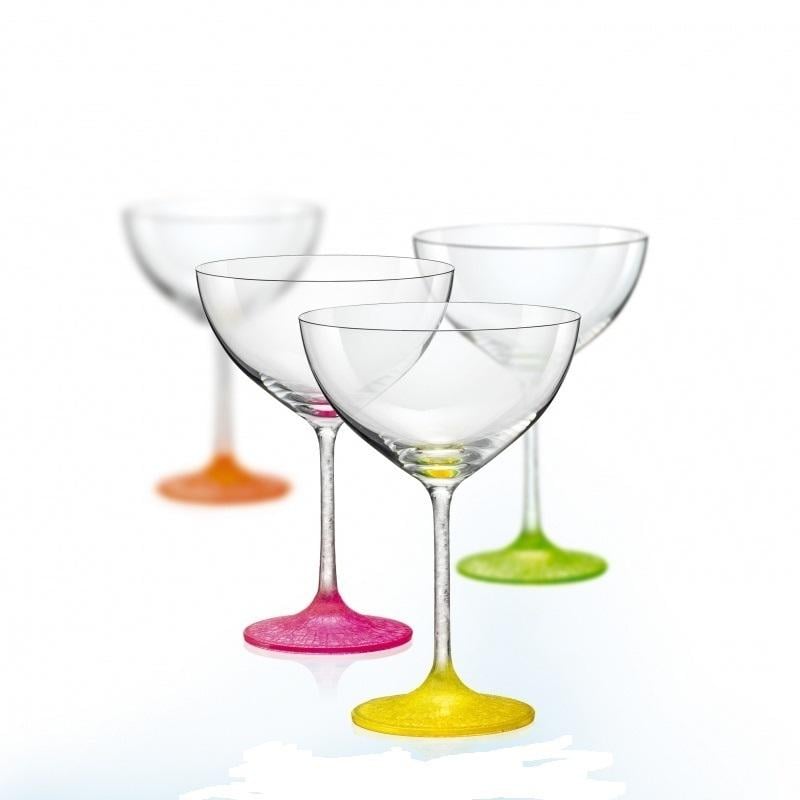 Набір келихів для коктейлів Bohemia Neon Frozen 40751/D4896/340 340 мл 4 шт.