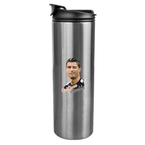 Термокружка Крістіано Роналдо Срібний (395951-49-43478) - фото 1 Термокружка Крістіано Роналдо Срібний (395951-49-43478) - фото 1