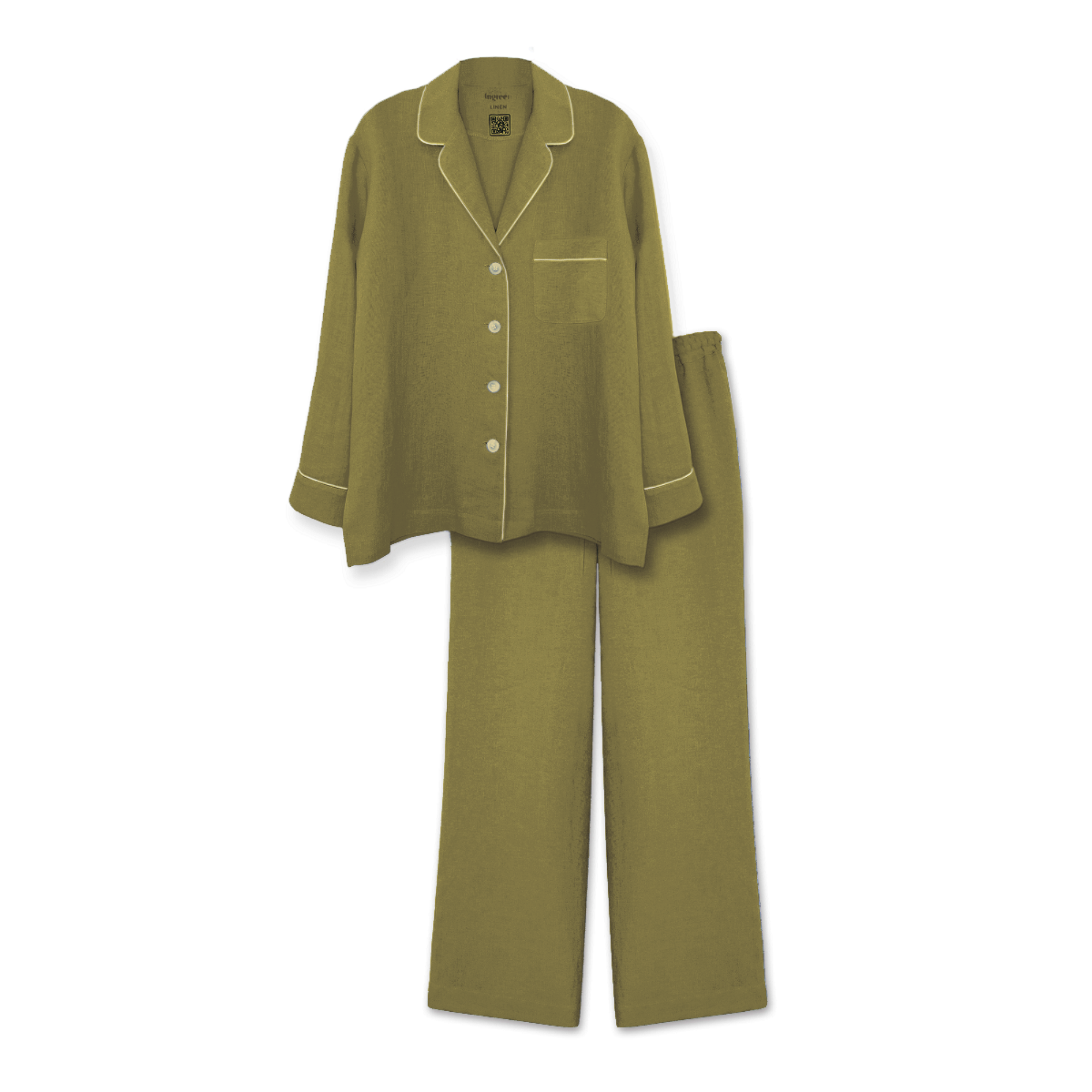 Піжама дитяча Ingreen лляна гіпоаллергенна 152 см Хакі (Х152) Піжама дитяча Ingreen лляна гіпоаллергенна 152 см Хакі (Х152)