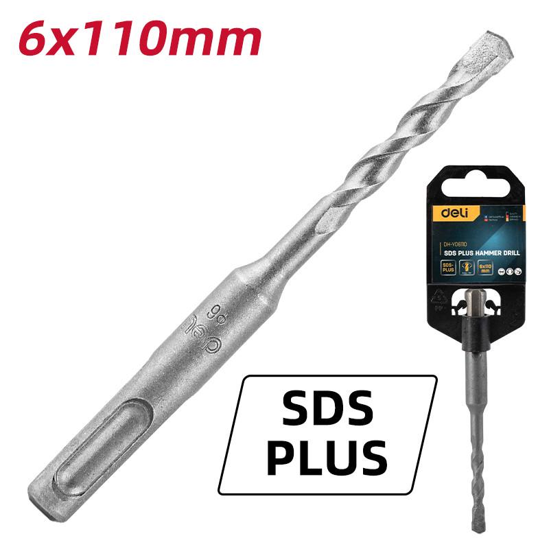 Бур Deli Tools EDH-Y06110 Sds Plus D6х110 мм (27206907) - фото 3 Бур Deli Tools EDH-Y06110 Sds Plus D6х110 мм (27206907) - фото 3